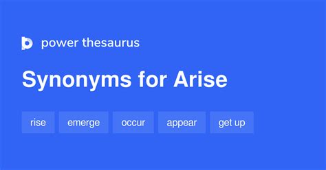 arise thesaurus|arise meaning synonym.